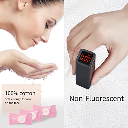 Skycase Pack of 100 Compressed Towels, Disposable Portable Face Towels, Mini Breathable Face Towels, Tablets, Cotton Towels, Travel Towels, Handtuc Hpills for Travel, Camping, Hotel, Pink - Image 3
