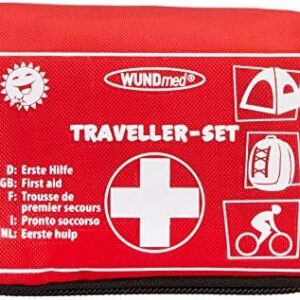 32-Piece First Aid Kit in Practical Case with Belt Loop 16536 red 1