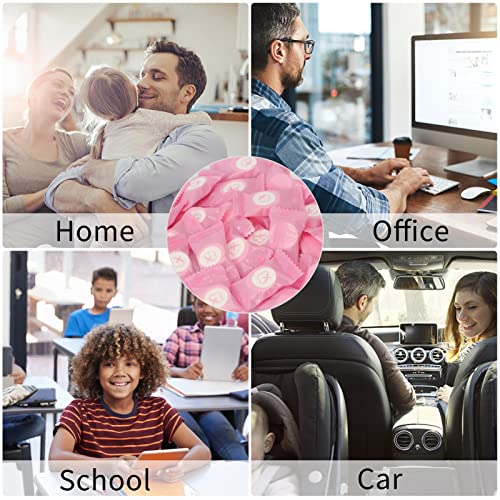 Skycase Pack of 100 Compressed Towels, Disposable Portable Face Towels, Mini Breathable Face Towels, Tablets, Cotton Towels, Travel Towels, Handtuc Hpills for Travel, Camping, Hotel, Pink - Image 7